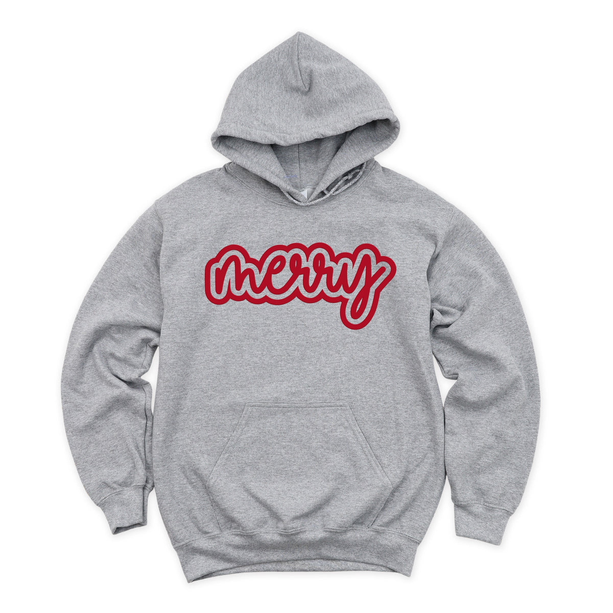 Merry Outline Puff - Women's Graphic Hoodie