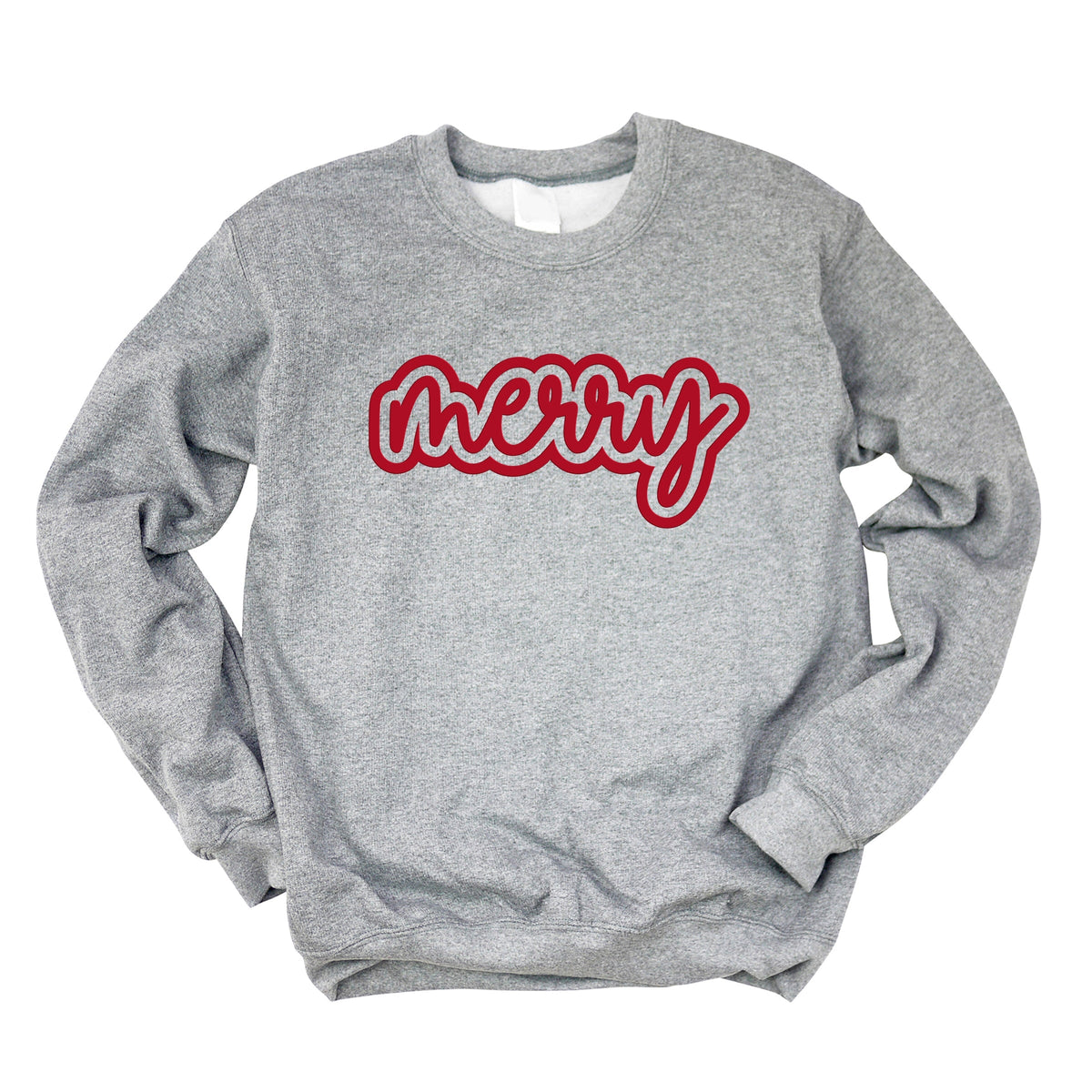 Merry Outline Puff - Women's Graphic Sweatshirt