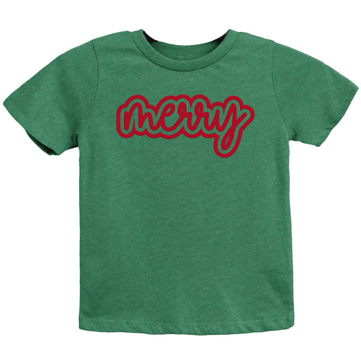 Merry Outline Puff  - Youth Short Sleeve Graphic T-Shirt