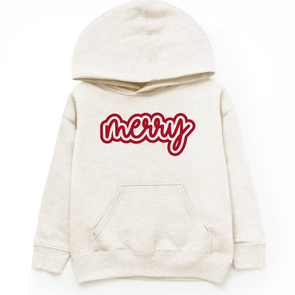 Merry Outline Puff  - Youth Graphic Hoodie