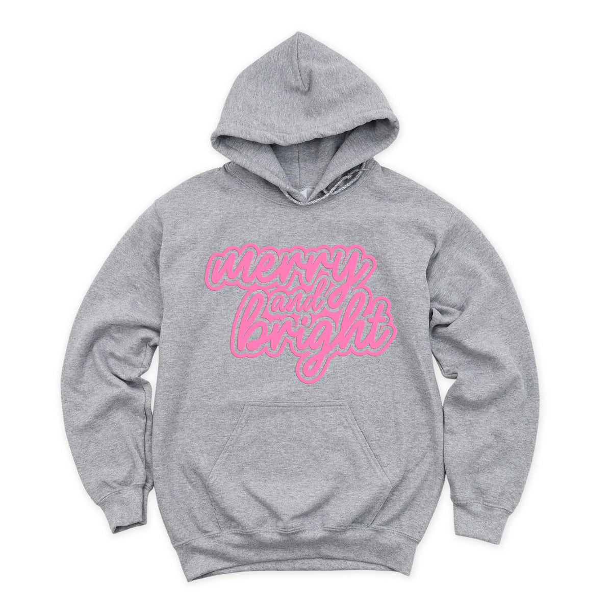 Merry & Bright Outline Puff  - Women's Graphic Hoodie