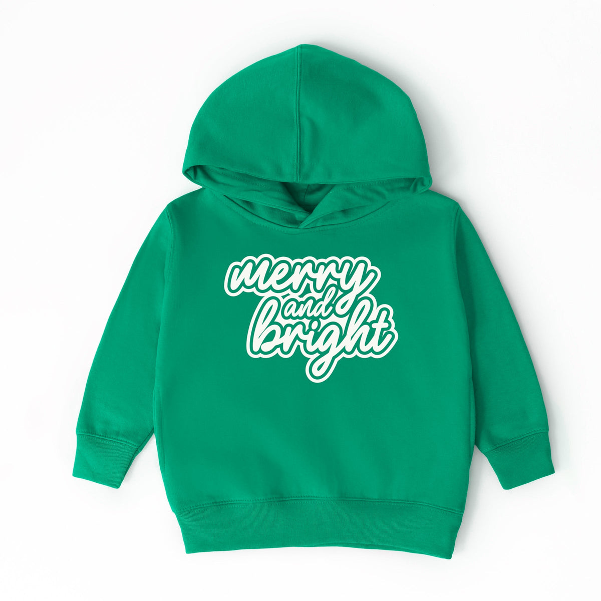 Merry & Bright Outline Puff  - Toddler Hoodie