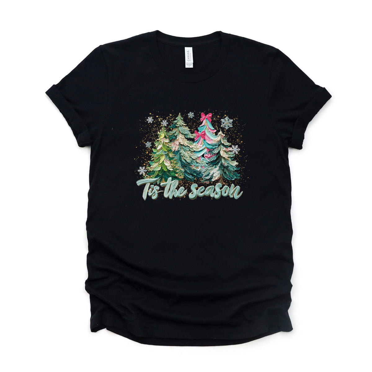 Tis The Season Painted Trees - Women's Short Sleeve Graphic T-Shirt