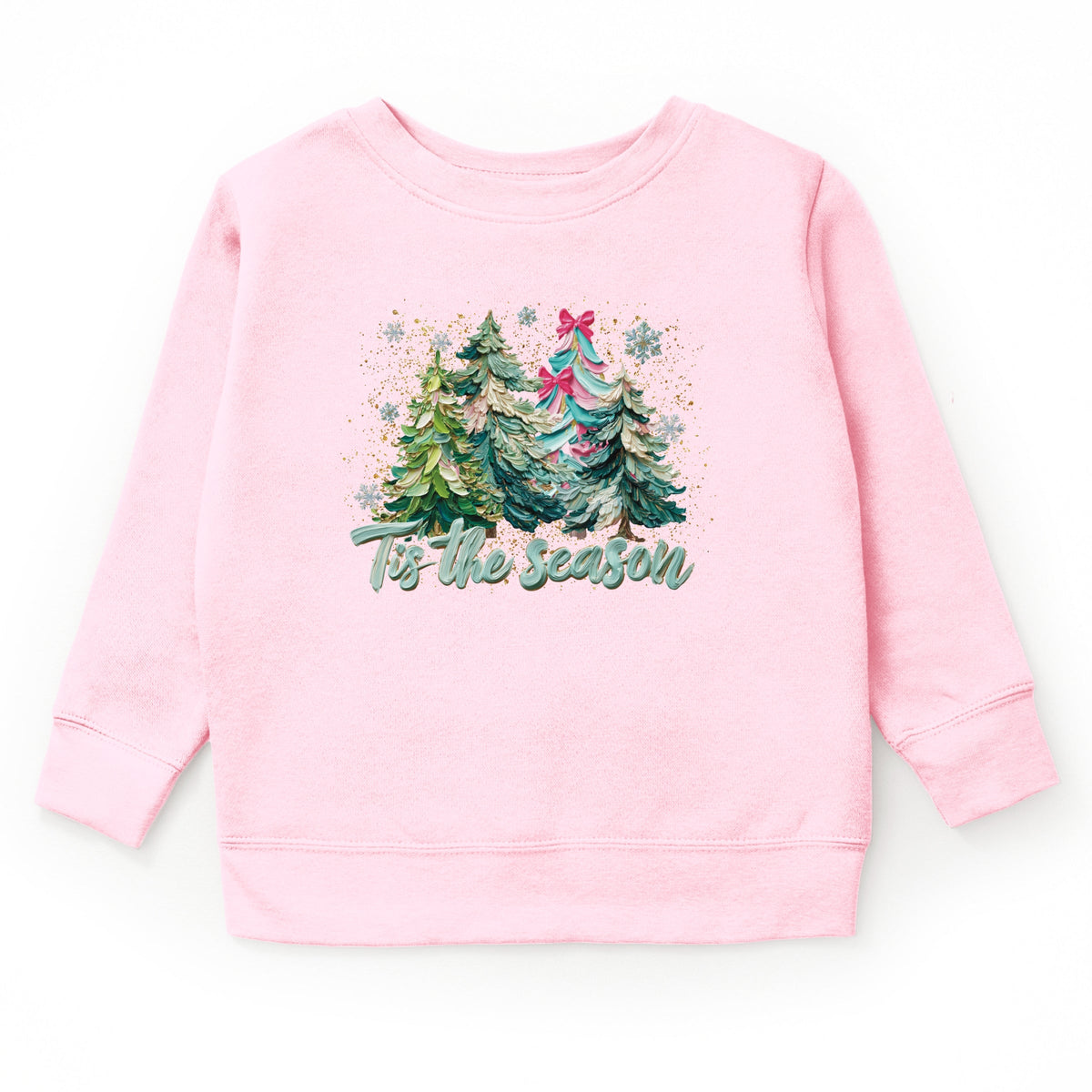 Tis The Season Painted Trees - Youth Graphic Sweatshirt