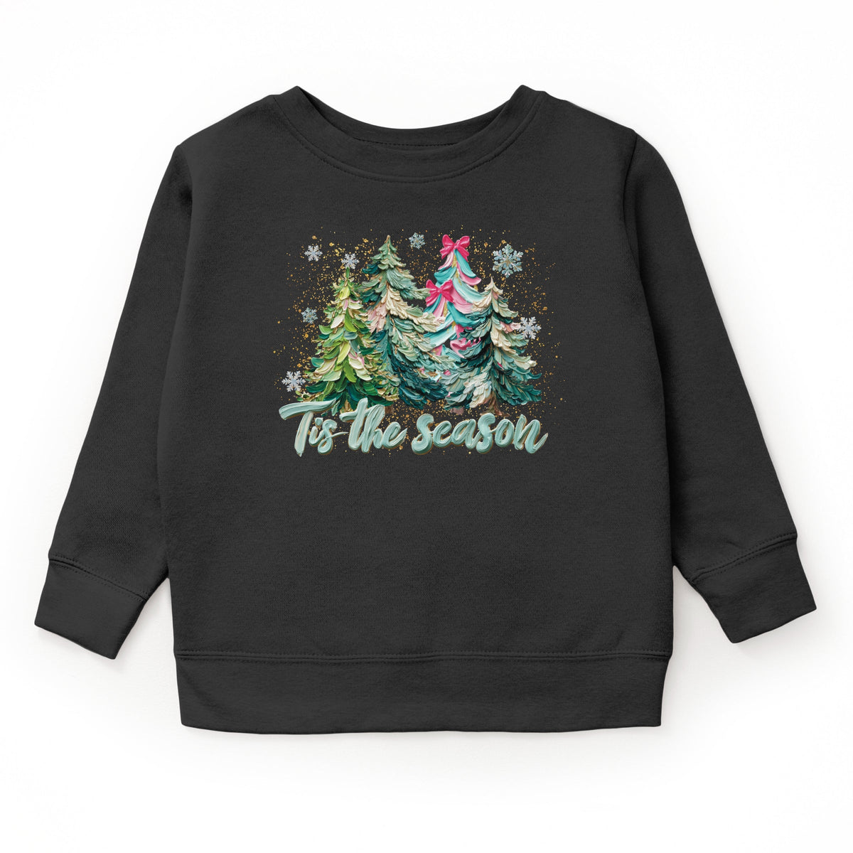 Tis The Season Painted Trees - Youth Graphic Sweatshirt