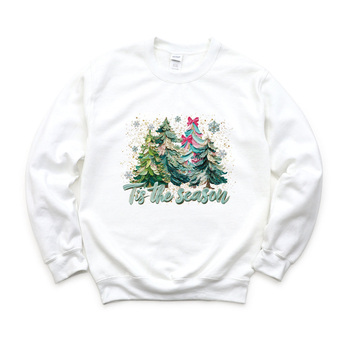Tis The Season Painted Trees - Women's Graphic Sweatshirt
