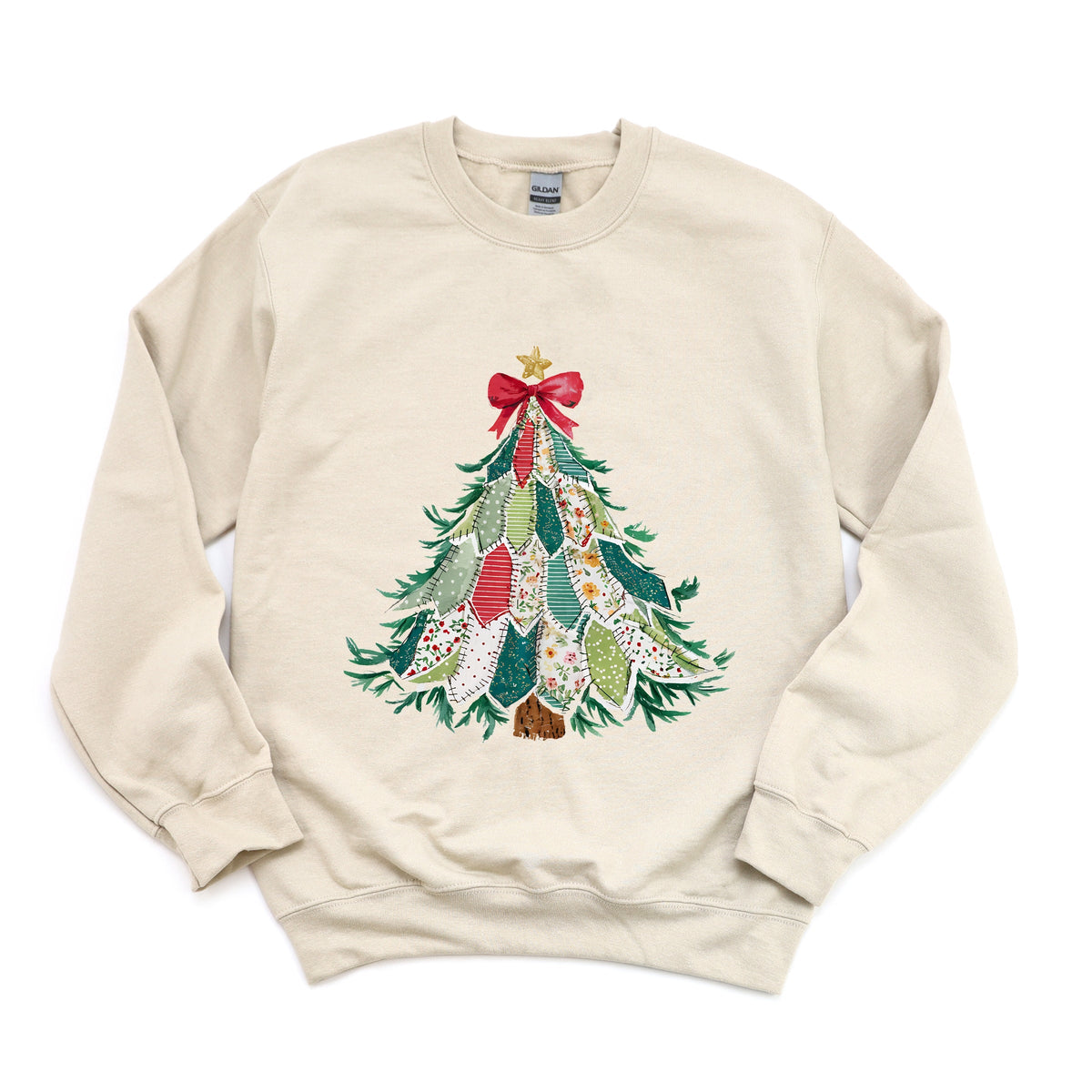 Christmas Tree Stitched - Women's Graphic Sweatshirt