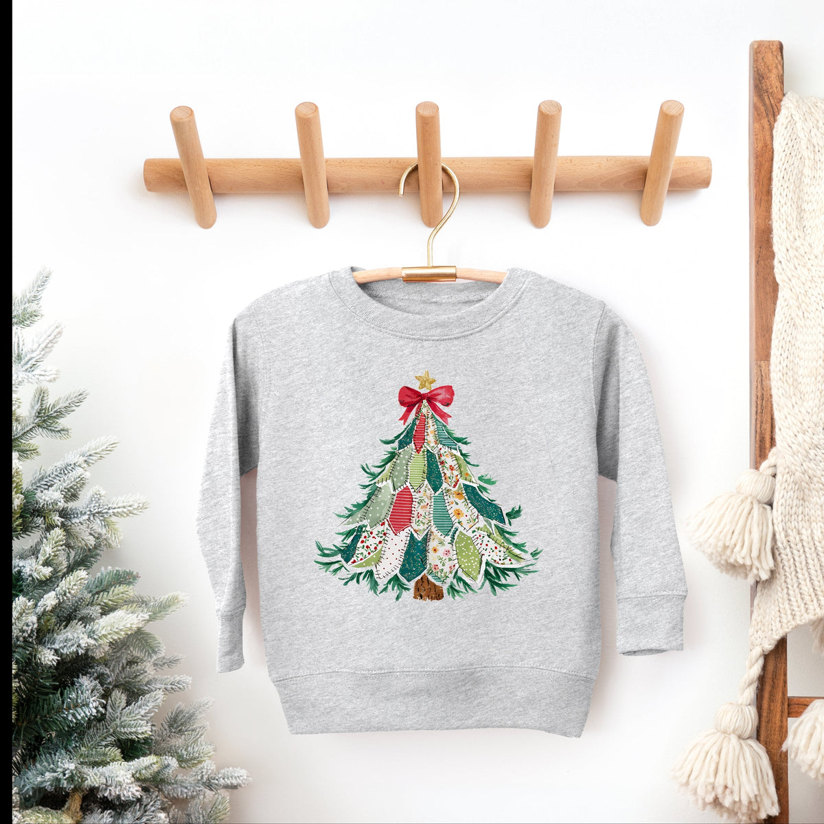 Christmas Tree Stitched - Toddler Graphic Sweatshirt