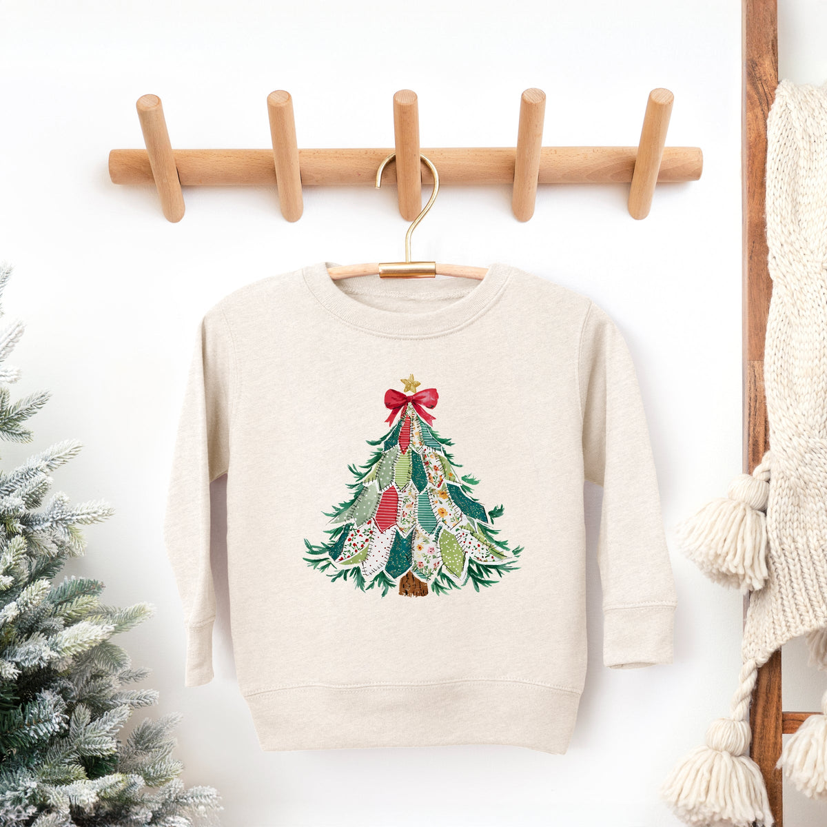Christmas Tree Stitched - Toddler Graphic Sweatshirt