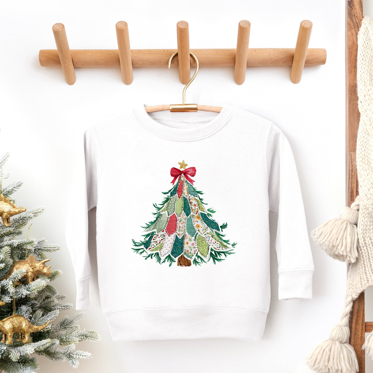 Christmas Tree Stitched - Toddler Graphic Sweatshirt