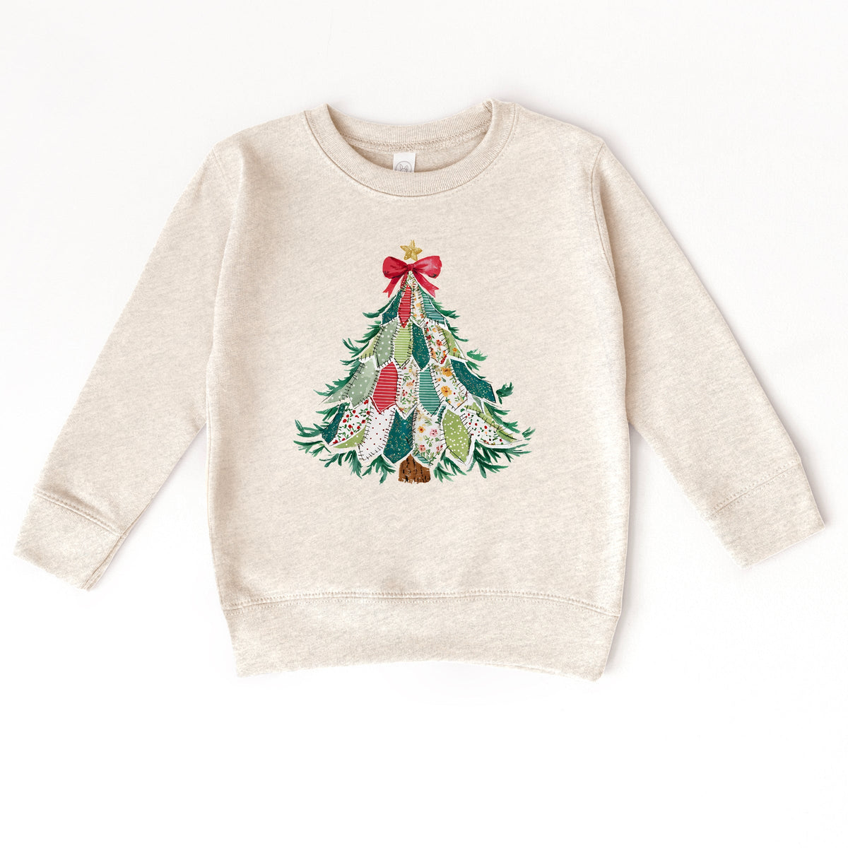 Christmas Tree Stitched - Toddler Graphic Sweatshirt