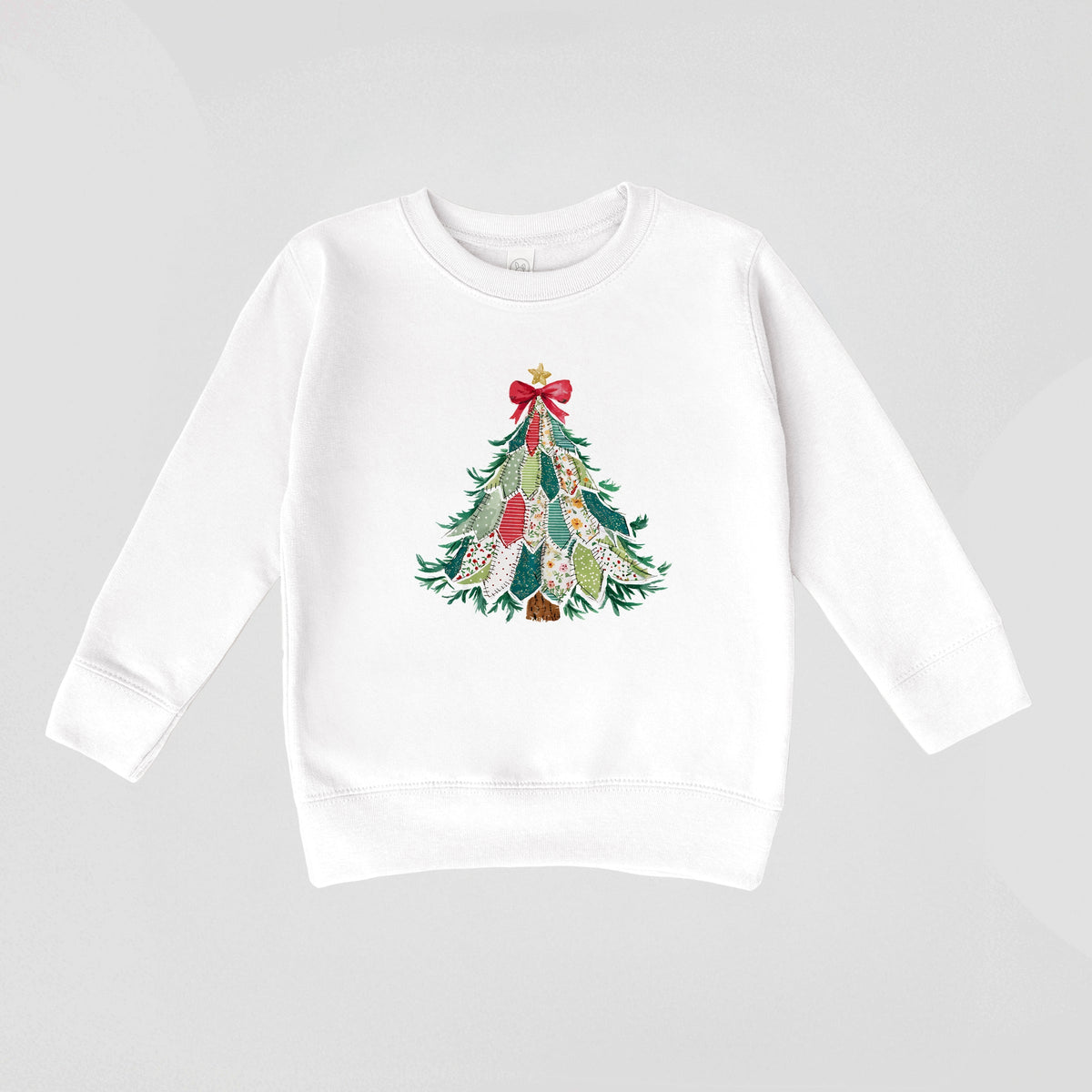 Christmas Tree Stitched - Toddler Graphic Sweatshirt