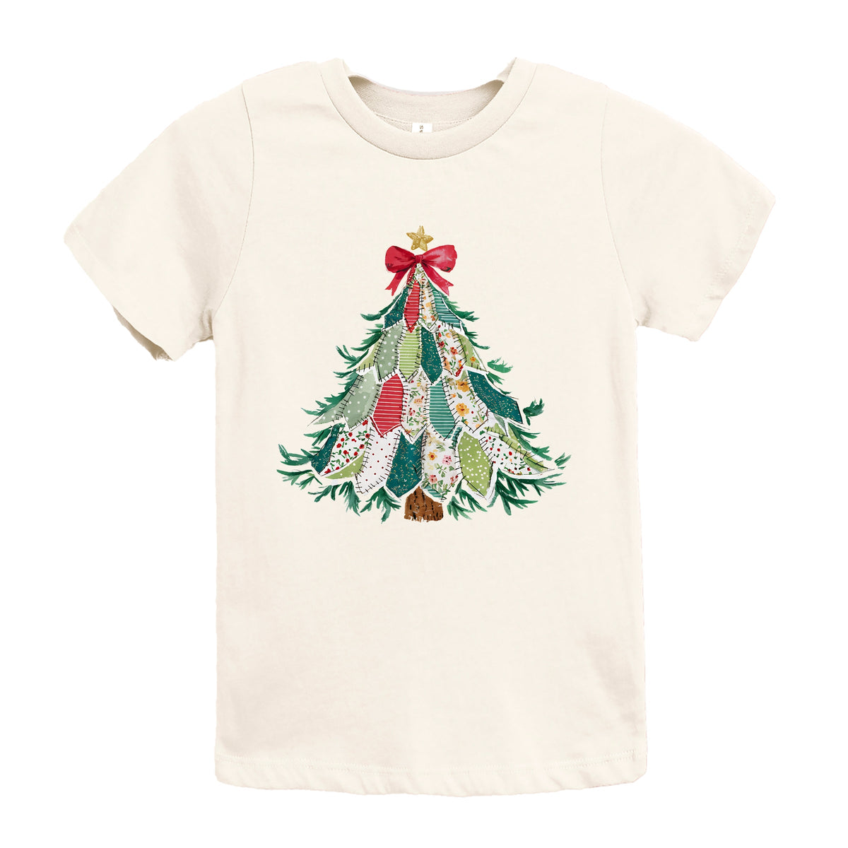 Christmas Tree Stitched - Youth Short Sleeve Graphic T-Shirt