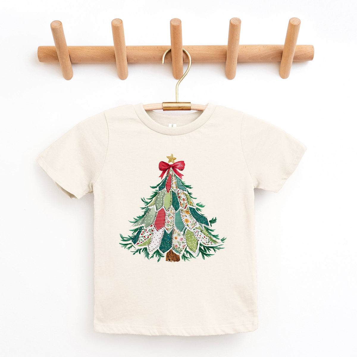 Christmas Tree Stitched - Youth Short Sleeve Graphic T-Shirt