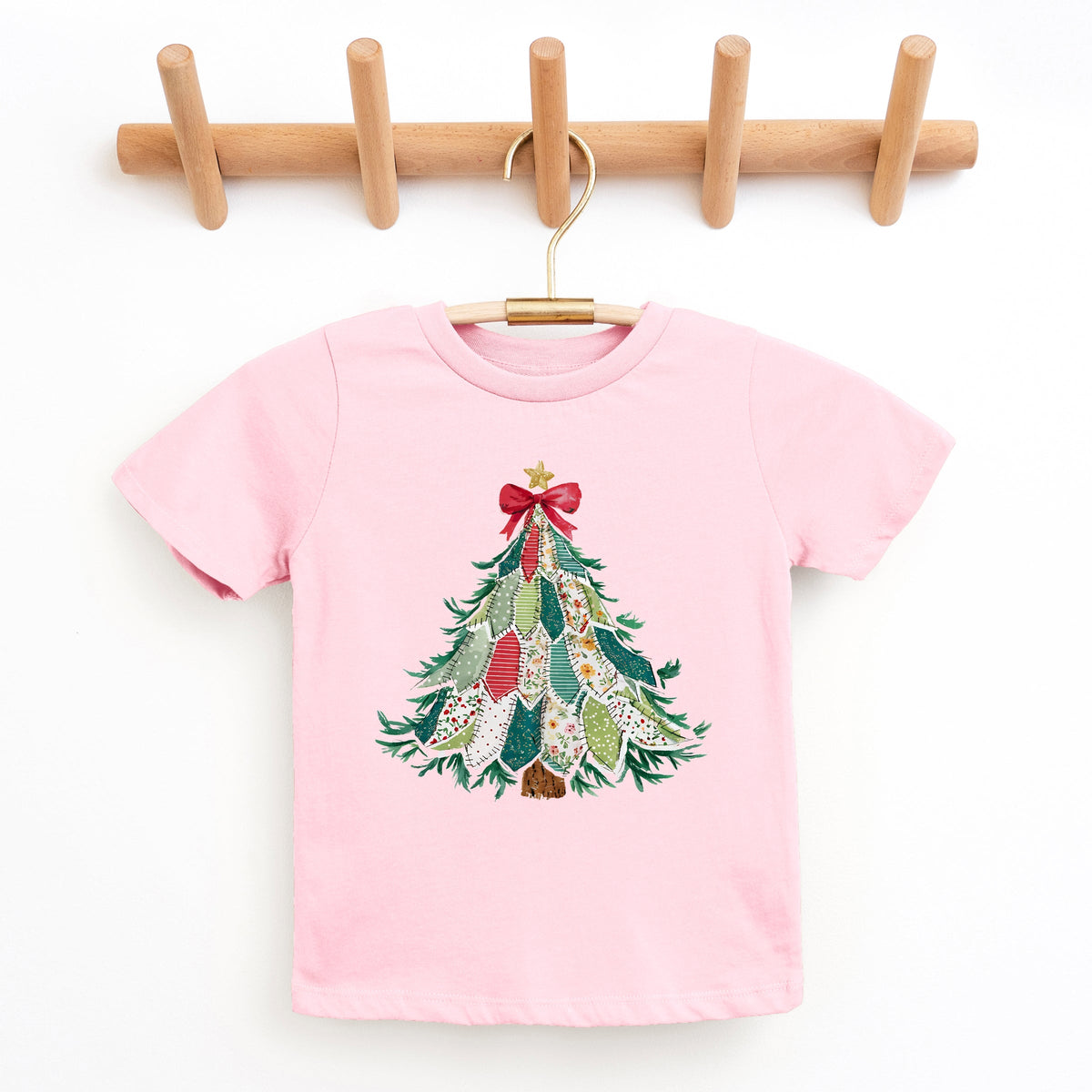 Christmas Tree Stitched - Youth Short Sleeve Graphic T-Shirt