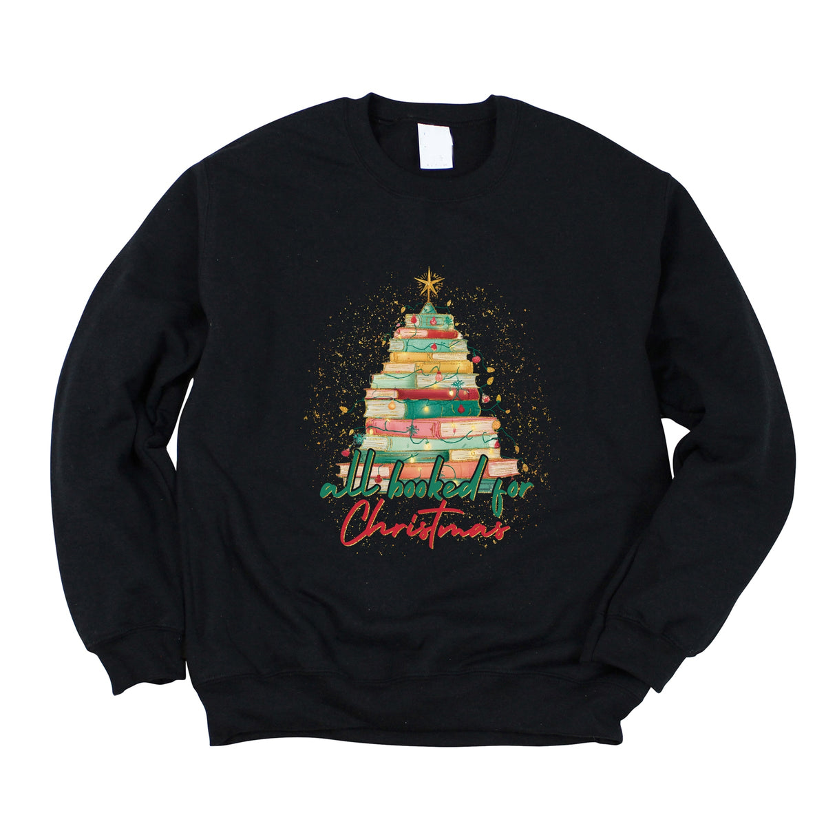 All Booked For Christmas Sparkle - Women's Graphic Sweatshirt