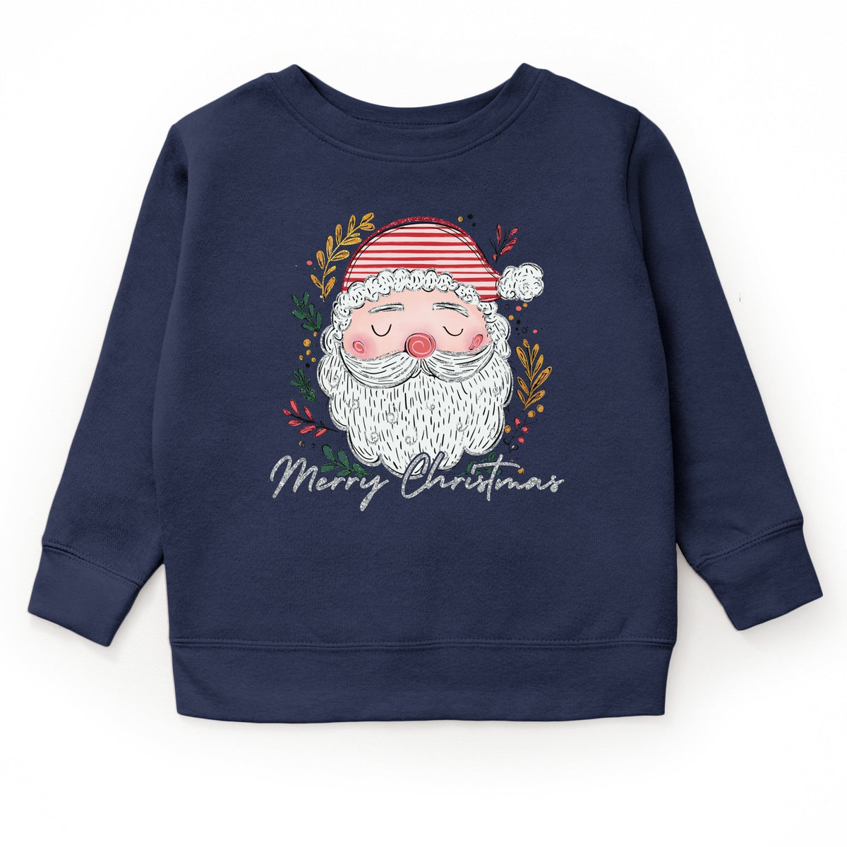 Merry Christmas Santa Stripes - Youth Graphic Sweatshirt