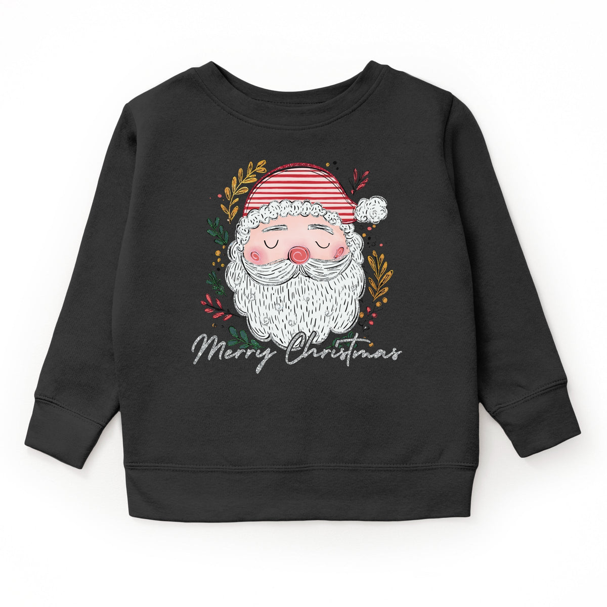 Merry Christmas Santa Stripes - Youth Graphic Sweatshirt