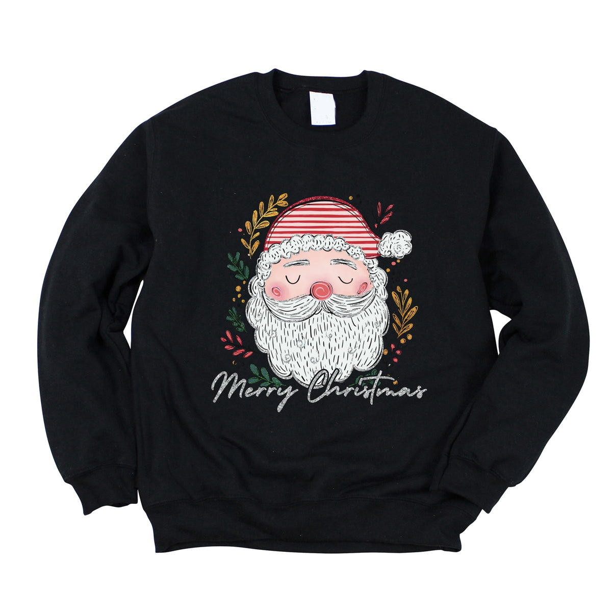 Merry Christmas Santa Stripes - Women's Graphic Sweatshirt