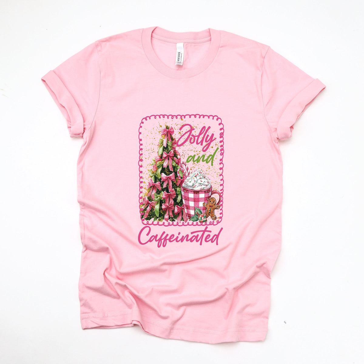 Jolly And Caffeinated - Women's Short Sleeve Graphic T-Shirt