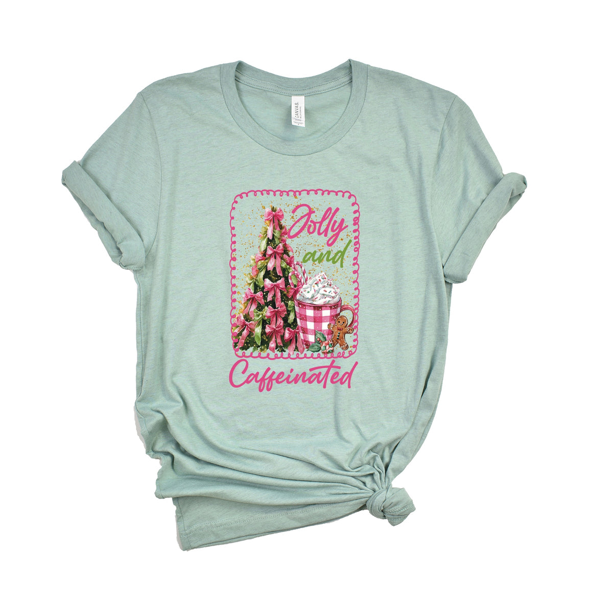 Jolly And Caffeinated - Women's Short Sleeve Graphic T-Shirt