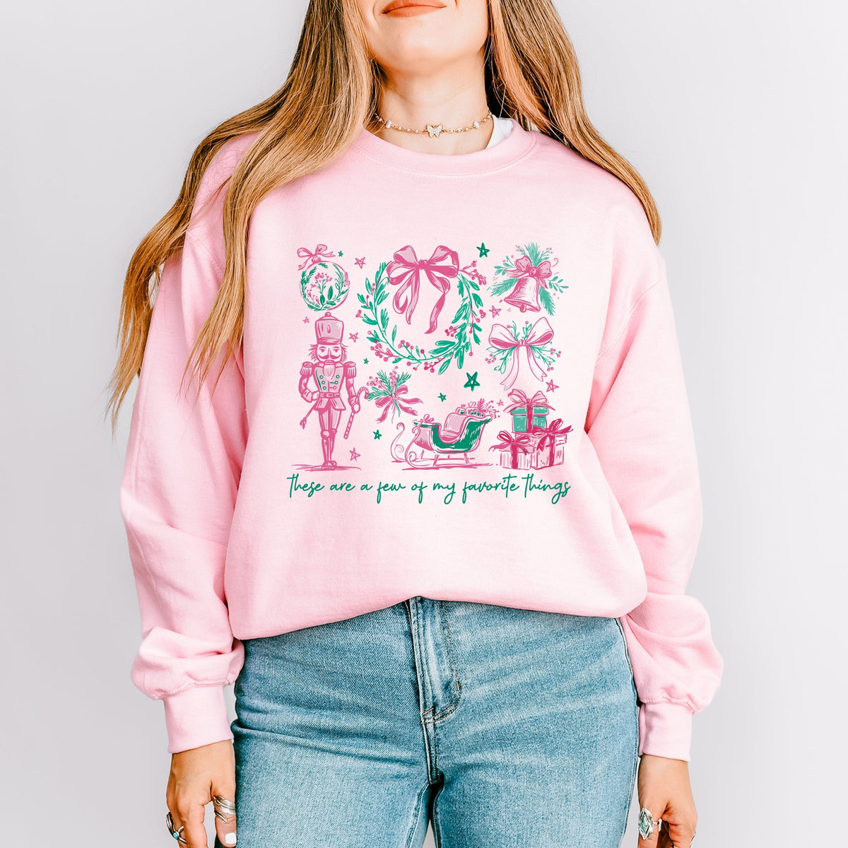 These Are A Few Of My Favorite Things Coquette - Women's Graphic Sweatshirt