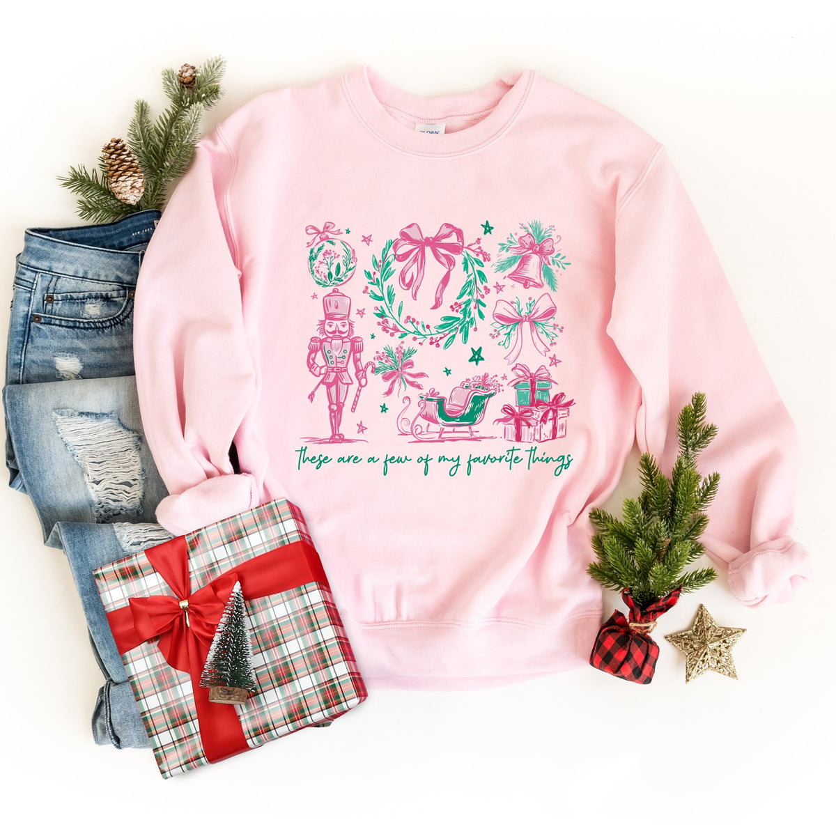 These Are A Few Of My Favorite Things Coquette - Women's Graphic Sweatshirt