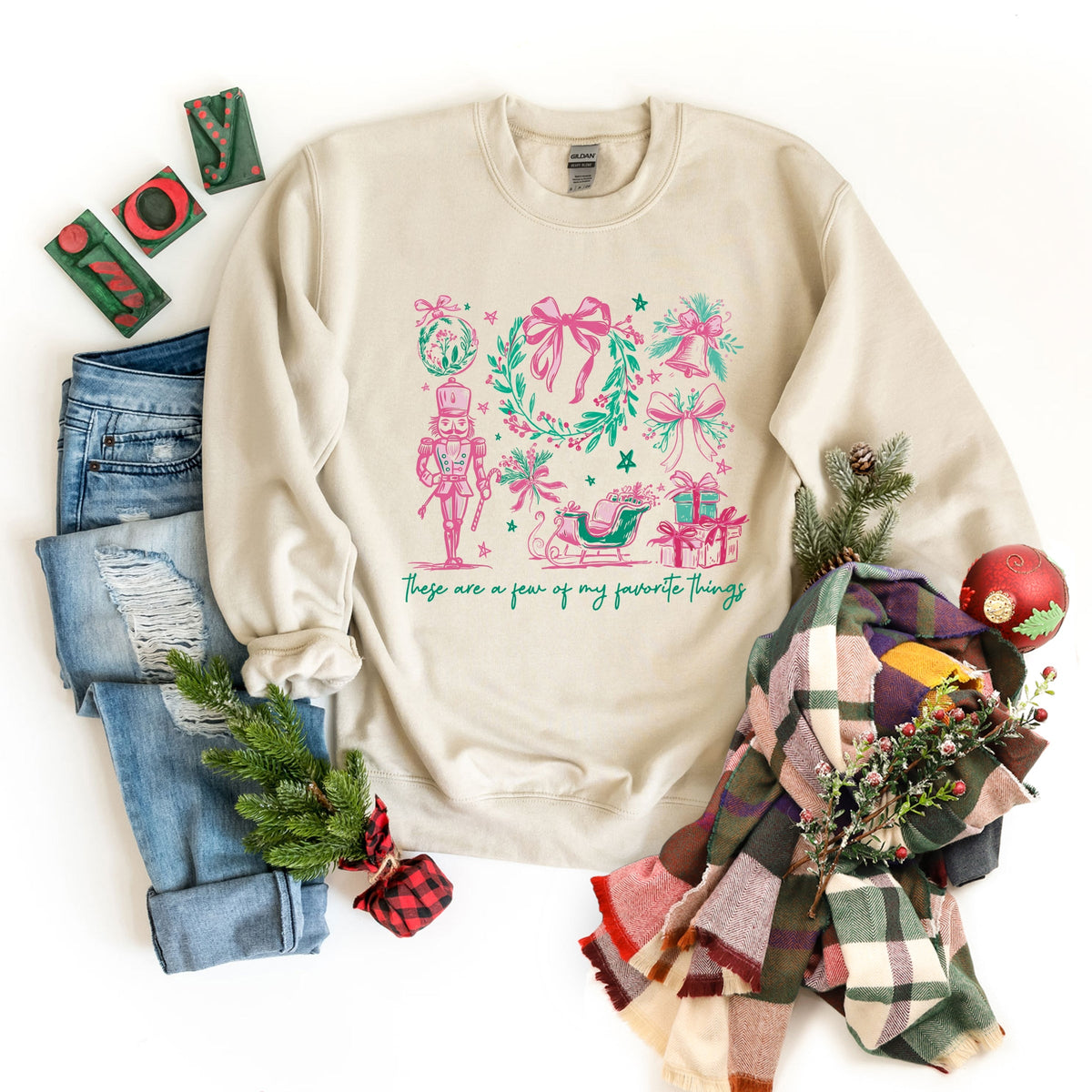 These Are A Few Of My Favorite Things Coquette - Women's Graphic Sweatshirt