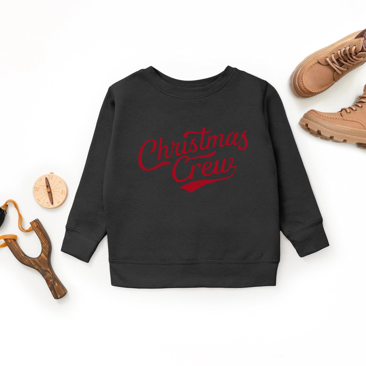 Christmas Crew Cursive - Youth Graphic Sweatshirt