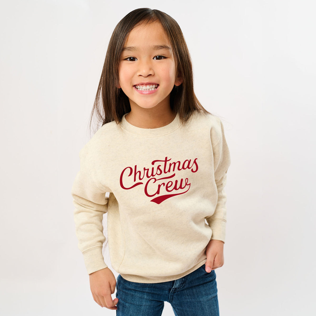 Christmas Crew Cursive - Youth Graphic Sweatshirt