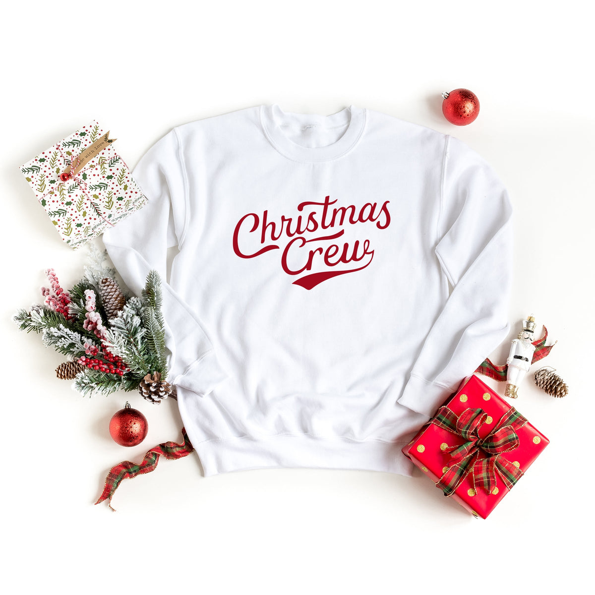 Christmas Crew Cursive - Women's Graphic Sweatshirt