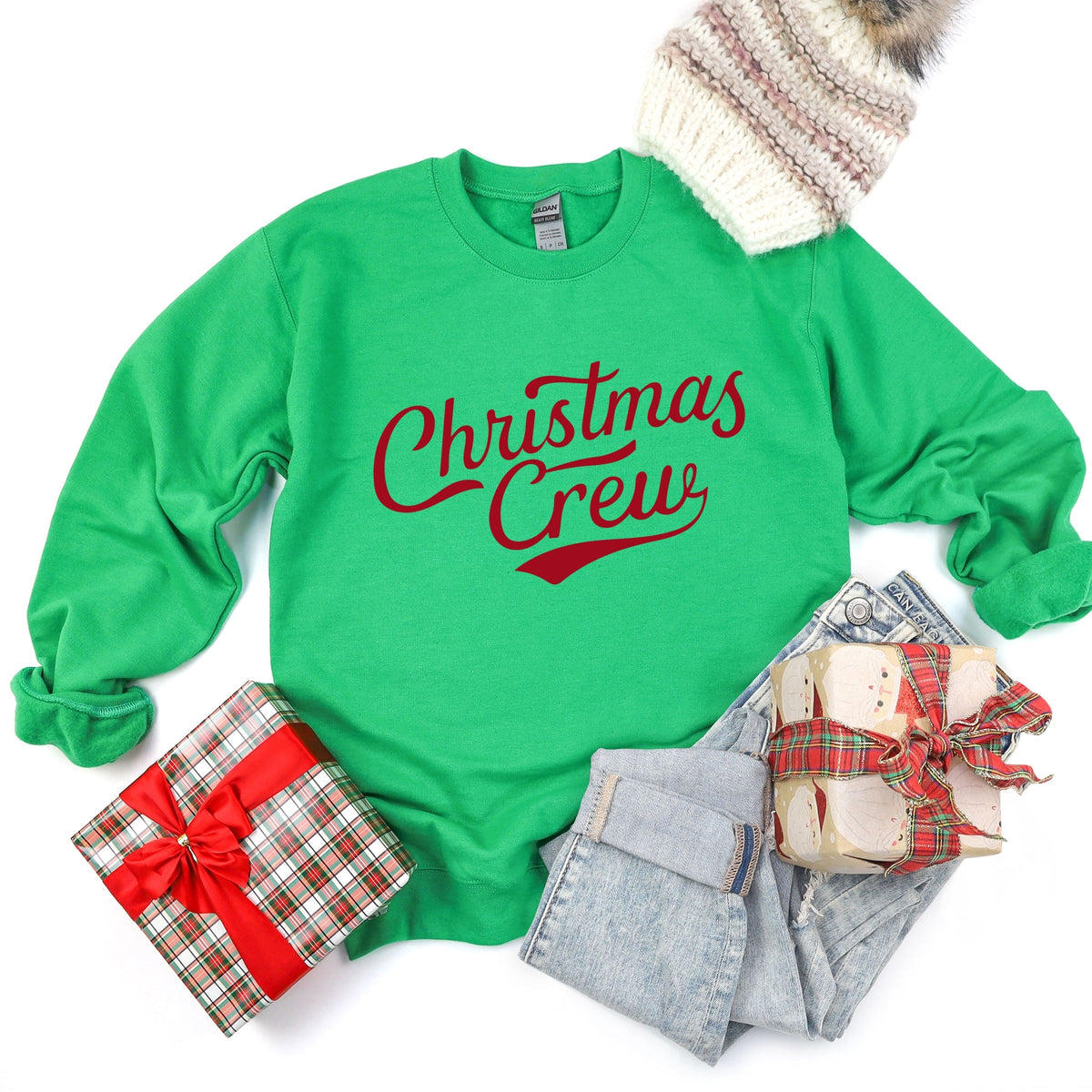 Christmas Crew Cursive - Women's Graphic Sweatshirt