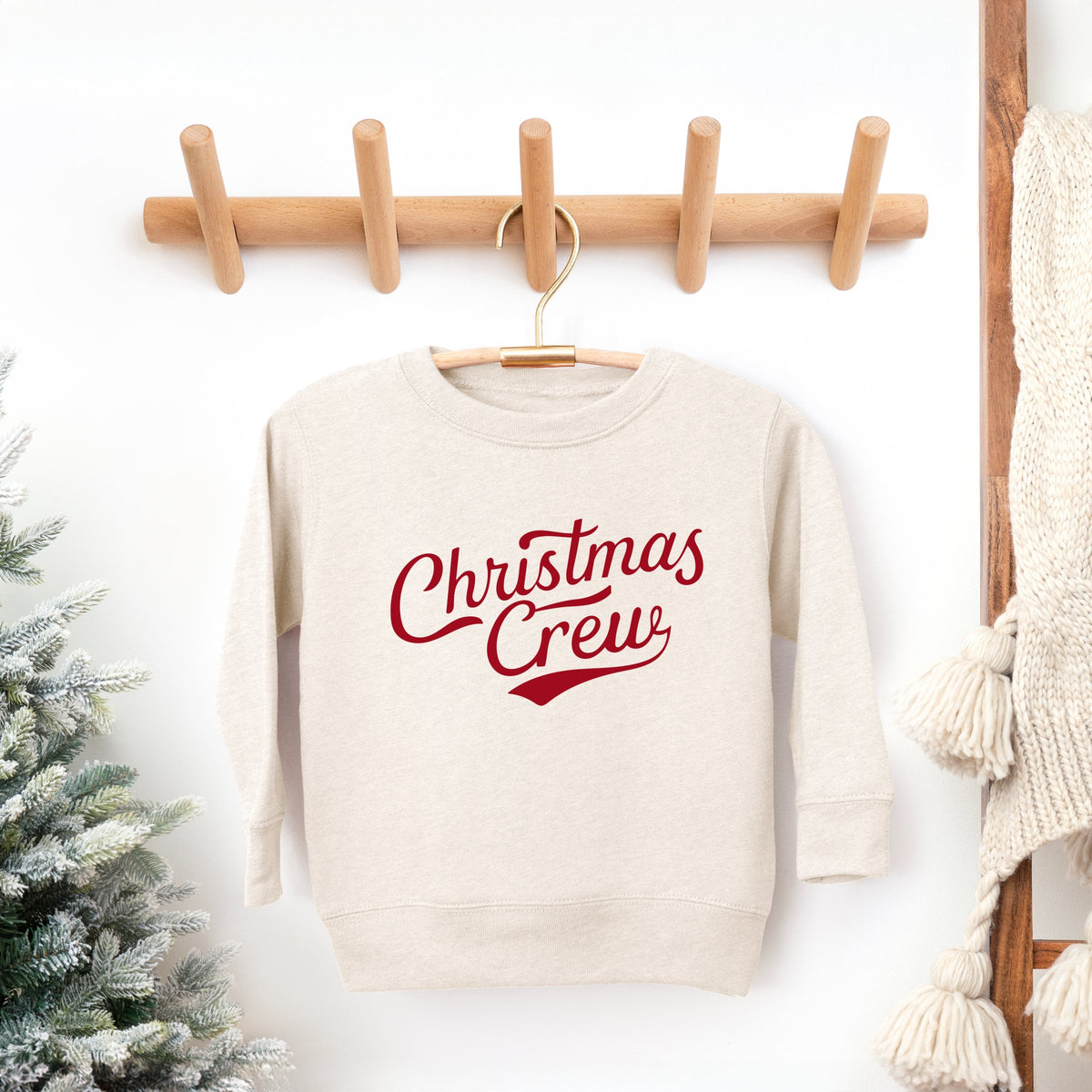 Christmas Crew Cursive - Toddler Graphic Sweatshirt