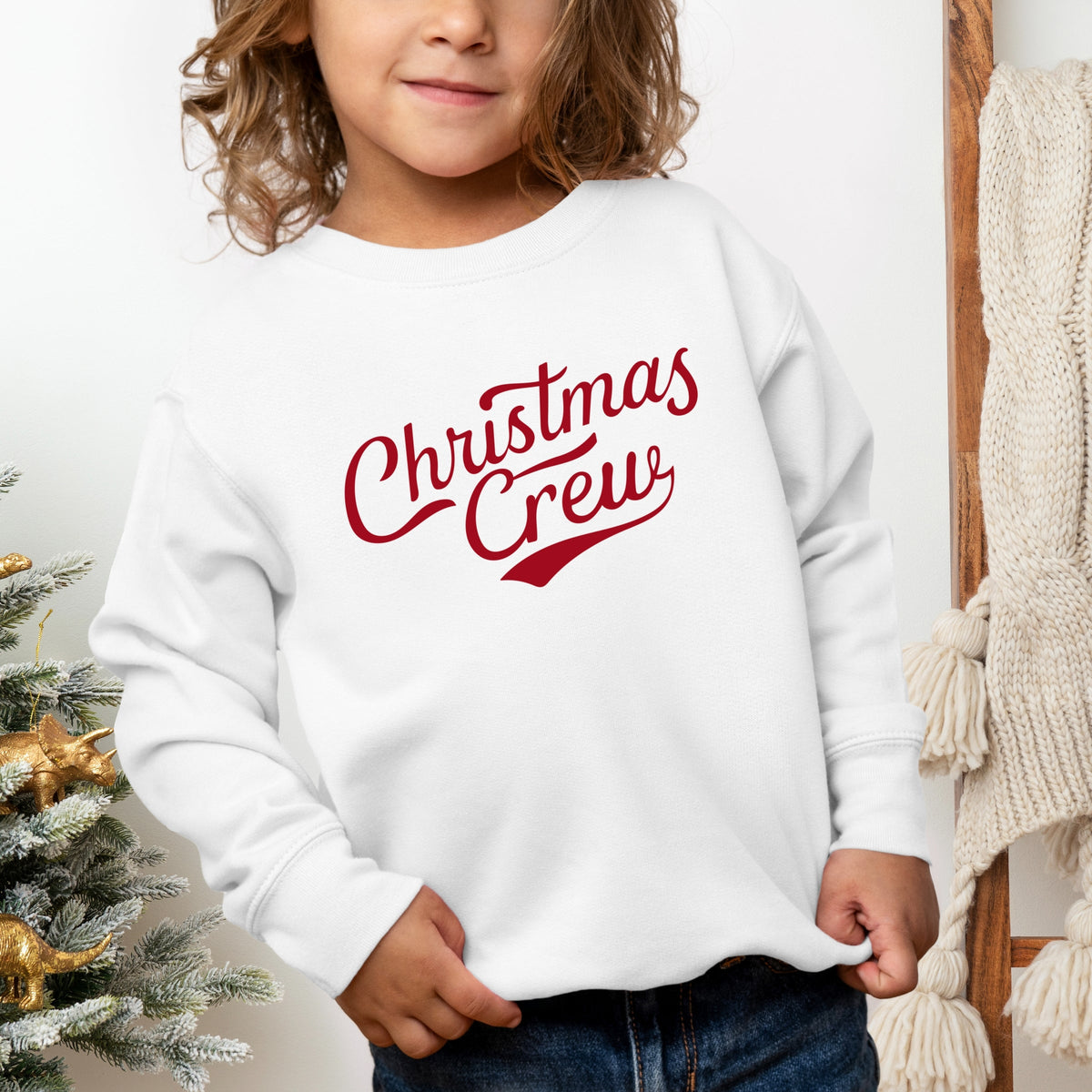 Christmas Crew Cursive - Toddler Graphic Sweatshirt
