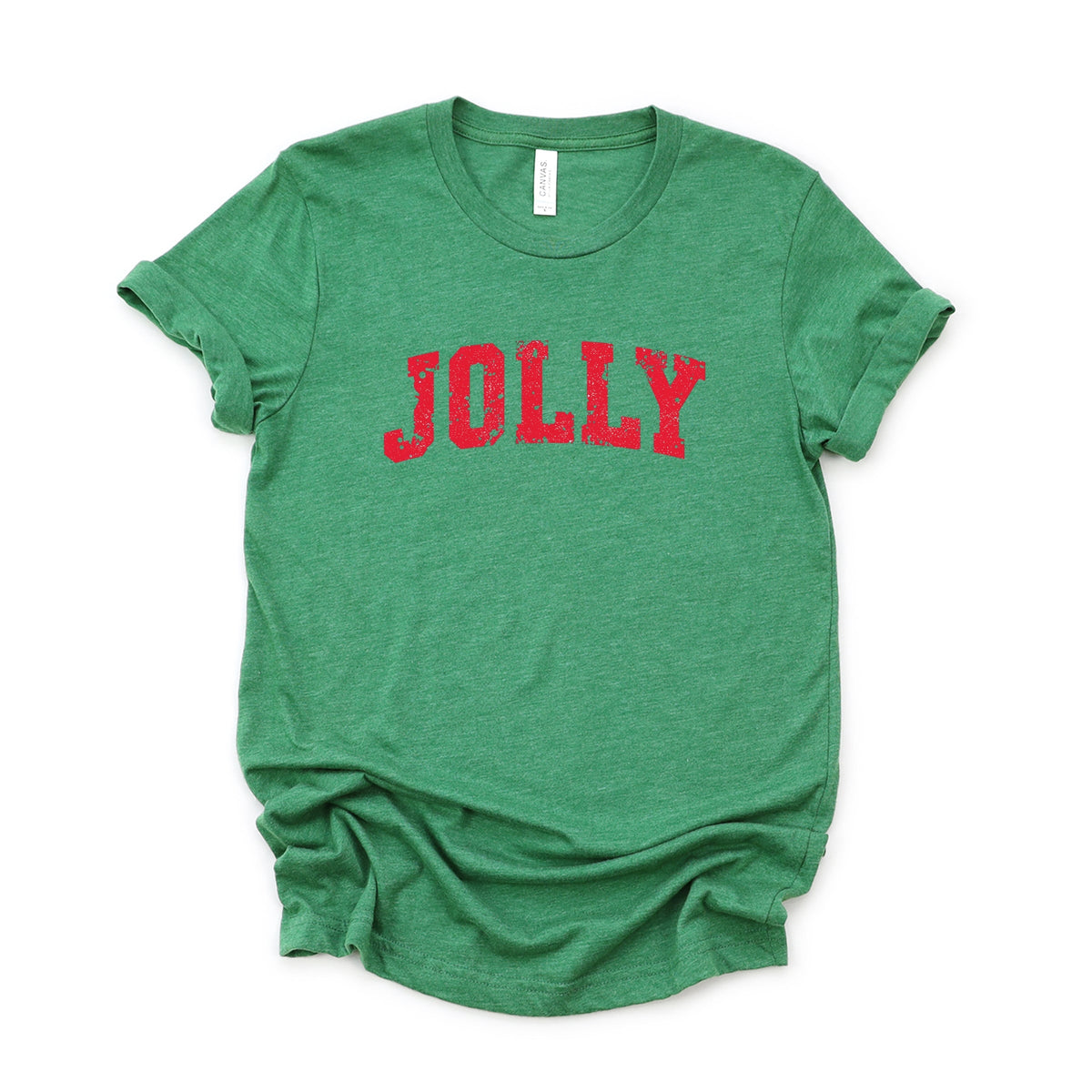 Jolly Varsity Arched Distressed - Women's Short Sleeve Graphic T-Shirt