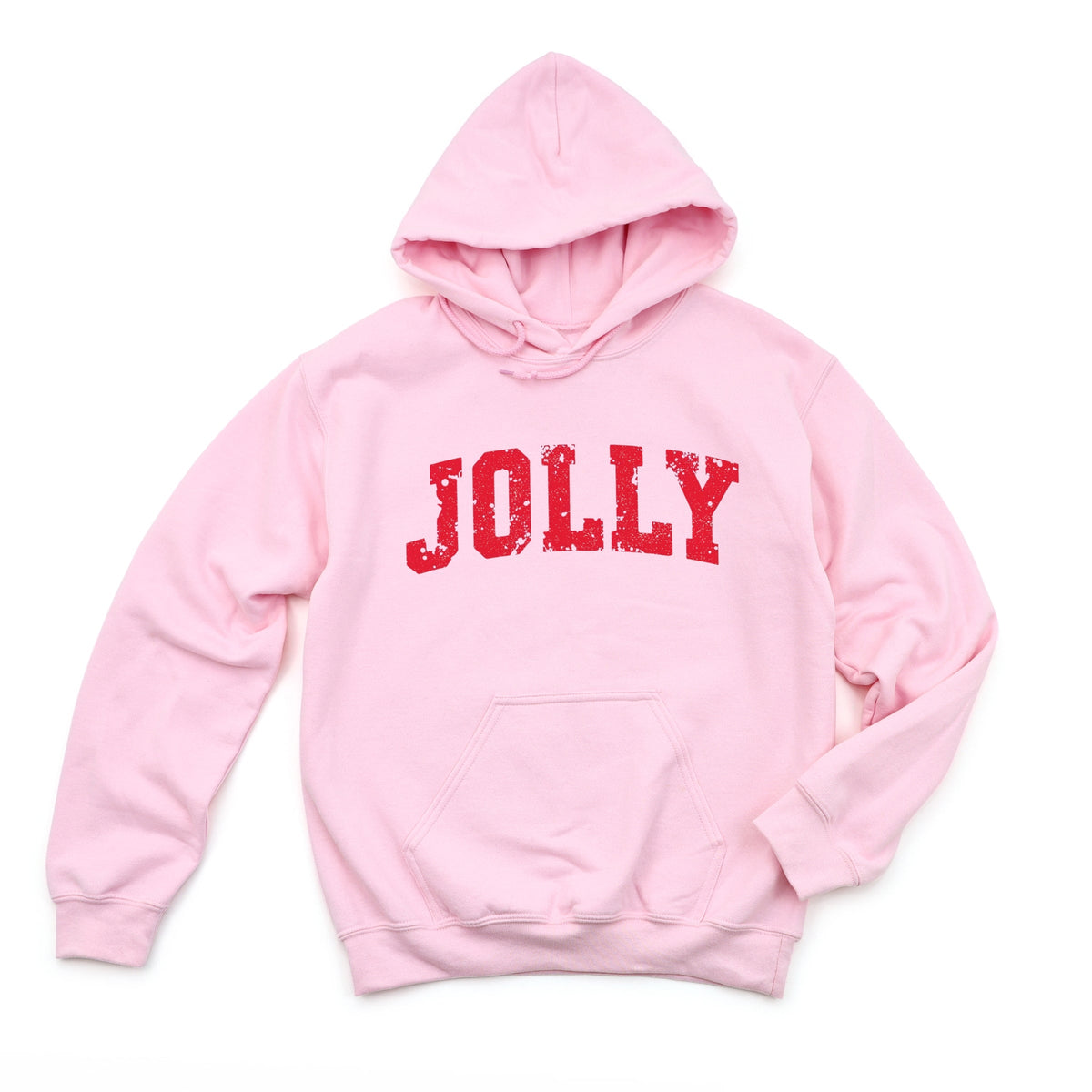 Jolly Varsity Arched Distressed - Women's Graphic Hoodie