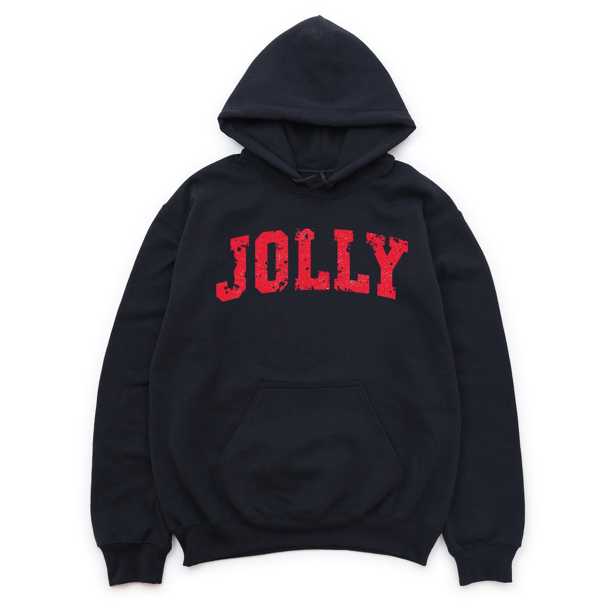 Jolly Varsity Arched Distressed - Women's Graphic Hoodie