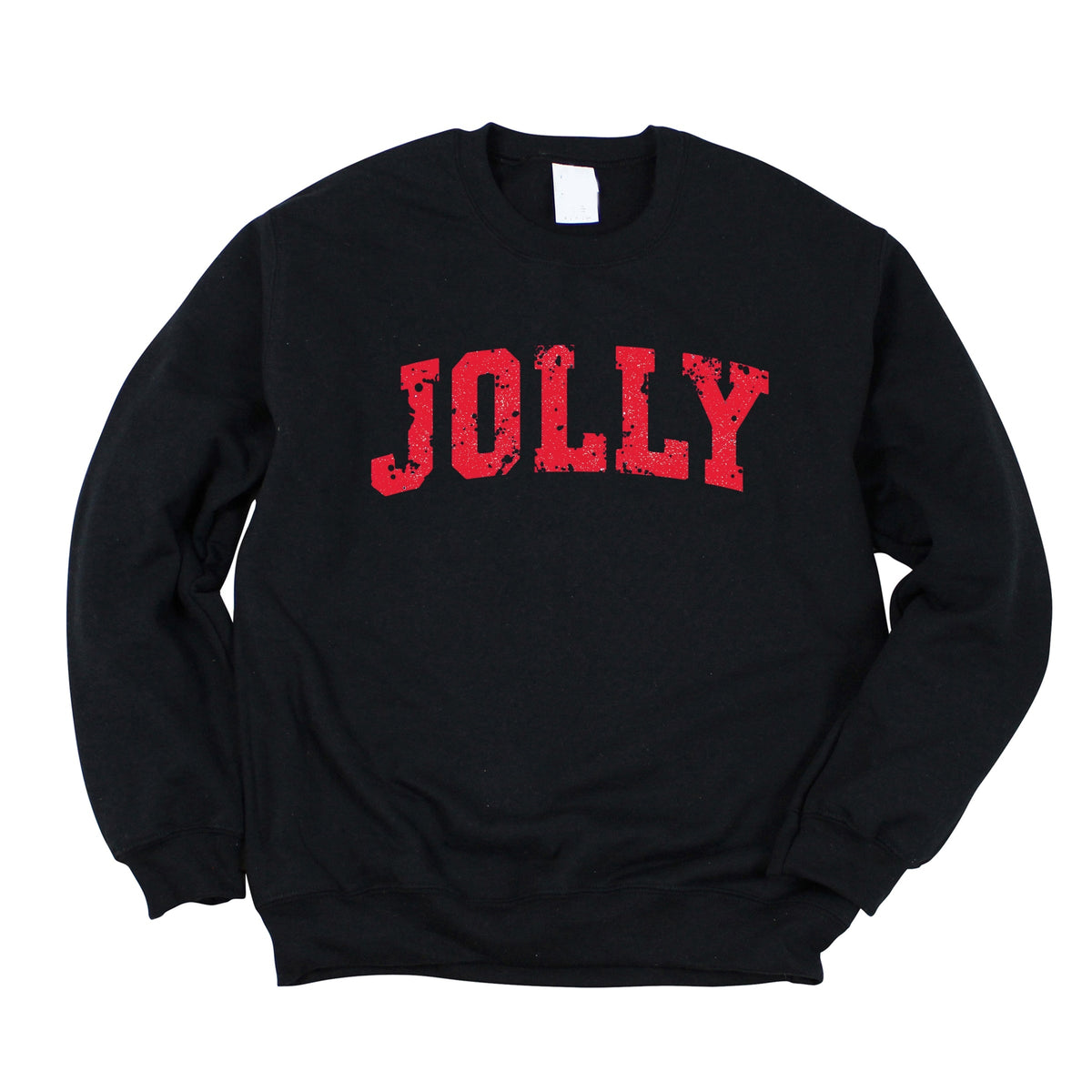 Jolly Varsity Arched Distressed - Women's Graphic Sweatshirt