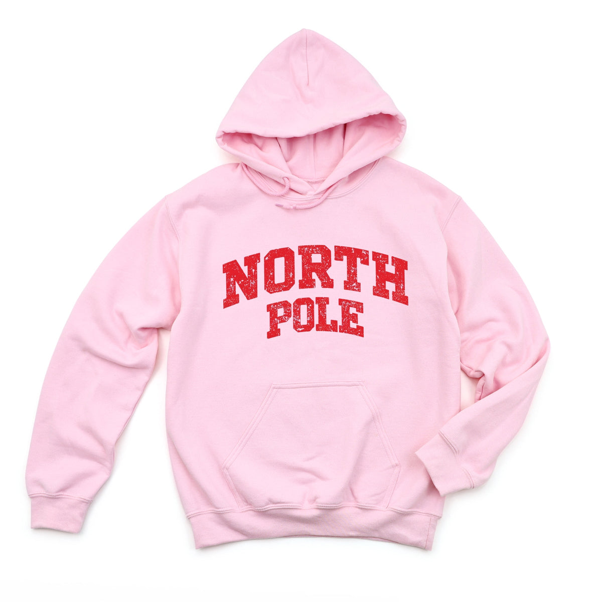 North Pole Varsity Arched Distressed - Women's Graphic Hoodie