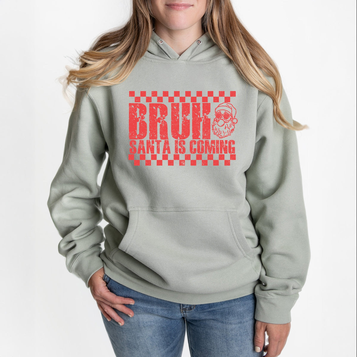 Bruh Santa is Coming - Women's Graphic Hoodie