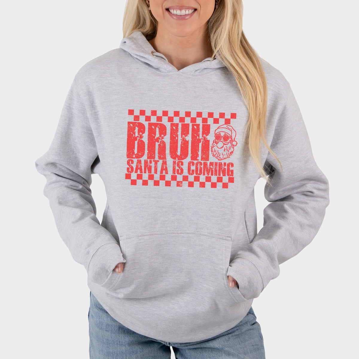 Bruh Santa is Coming - Women's Graphic Hoodie