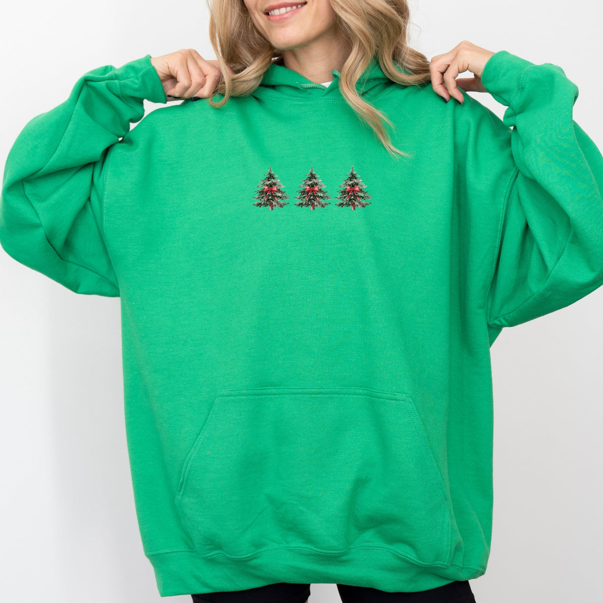 Coquette Christmas Trees - Women's Graphic Hoodie