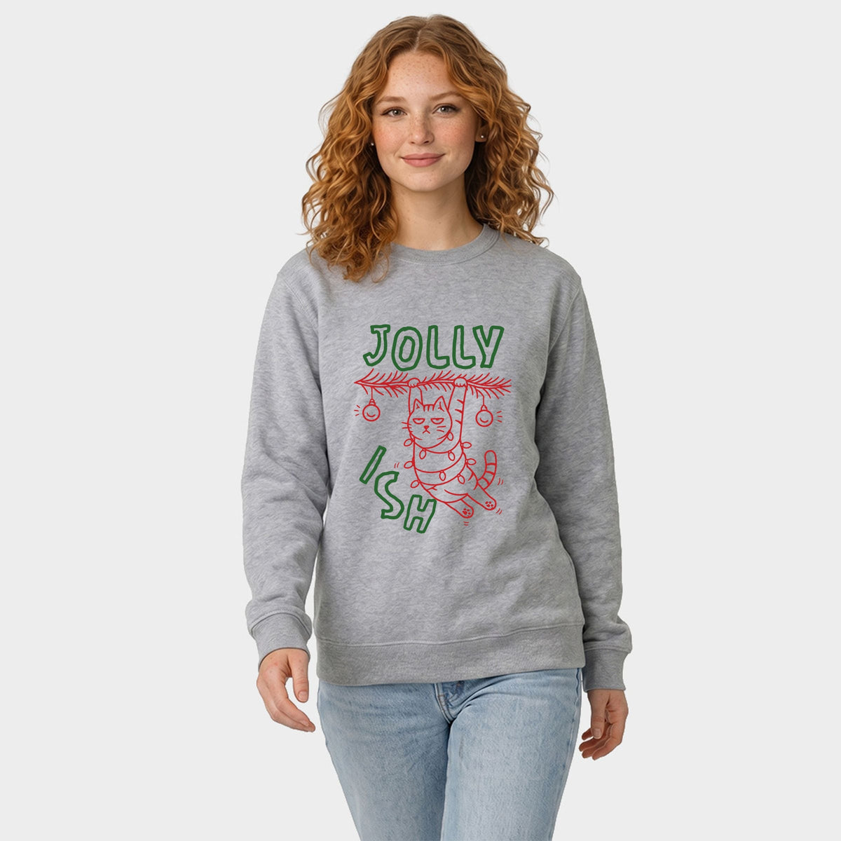 Jollyish Cat - Women's Graphic Sweatshirt