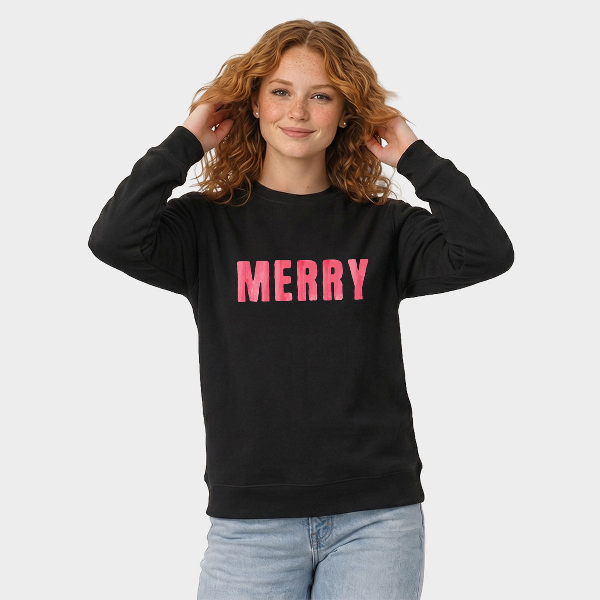 Merry Watercolor - Women's Graphic Sweatshirt