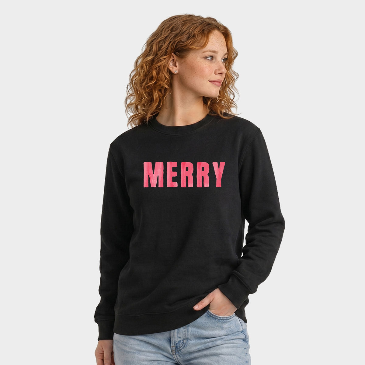 Merry Watercolor - Women's Graphic Sweatshirt
