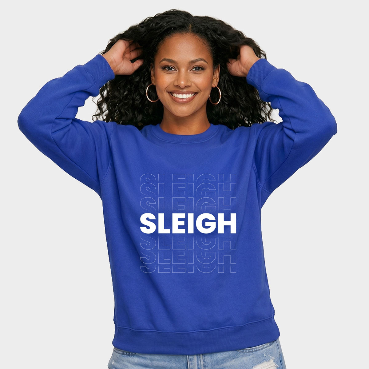 Sleigh Bold Stacked - Women's Graphic Sweatshirt