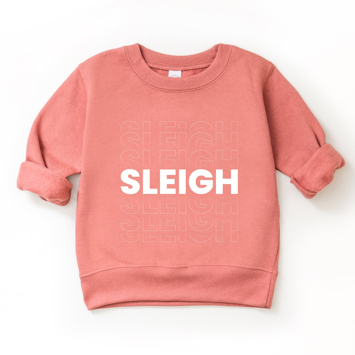 Sleigh Bold Stacked - Toddler Graphic Sweatshirt
