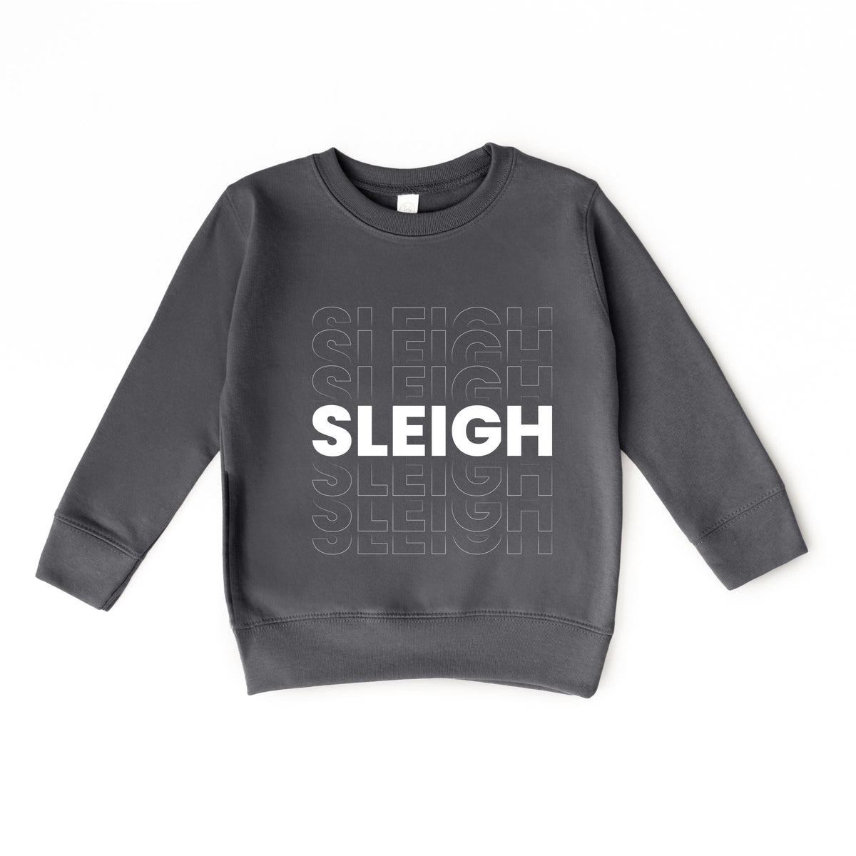 Sleigh Bold Stacked - Toddler Graphic Sweatshirt