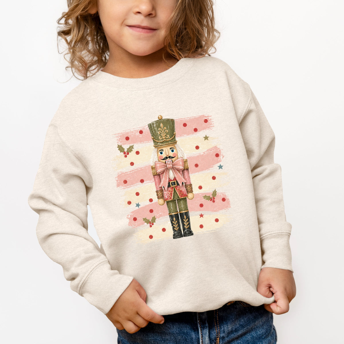Nutcracker Stripes and Polka Dots - Toddler Graphic Sweatshirt