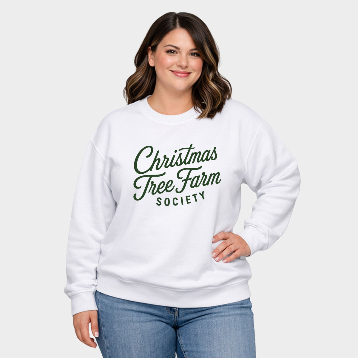 Christmas Tree Farm Society - Women's Plus Sweatshirt